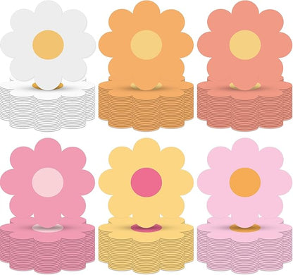 120Pcs Floral Napkins Decorative Disposable, Colorful Daisy Birthday Decorations Groovy Boho Party Napkins Daisies Dinner Napkins for Birthday Baby Shower Wedding Tea Party Supplies