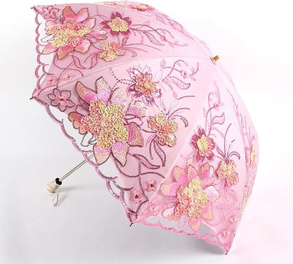 Honeystore Flower Lace Parasols for Wedding Party Lace Bridal Umbrella