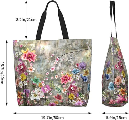 Sunflower Tote Bag For Women, Waterproof Shoulder Bags Big Reusable Grocery Handbag For Shopping Picnic Work Beach