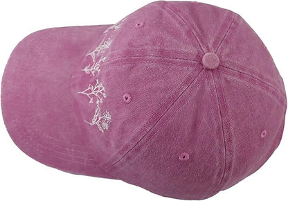 Garden Hats for Women, Adjustable Cotton Embroidered Gardening Baseball Cap