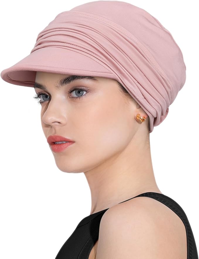 Chemo Headwear Viscose Newsboy Cap for Women Fall and Winter Hats
