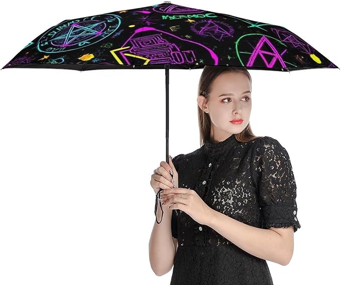 3 Fold Car Umbrella Folding Portable Automatic Umbrella Sunny Rain Sunscreen