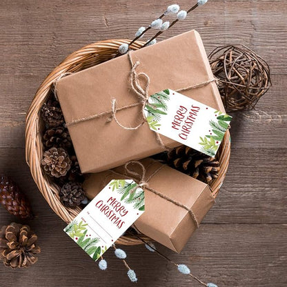 Andaz Press Christmas Holiday Season Classic Gift Tags, Merry Christmas to from Classic Favor Tags, Holly and Berry Branches Design, for Holiday Events, Parties, and Favors, 60-Pack