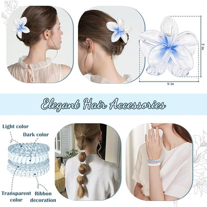 Christmas Birthday Gifts for Teen Girls,Women, Her, Happy Birthday Gift Baskets for Girls Best Friend Sister, Unique Woman Gifts Box for Daughter Girlfriends,14pcs Myosotis Teenage Gift Set(Blue)
