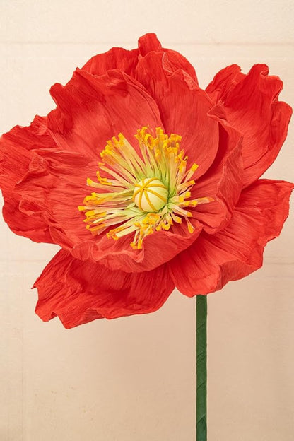 16“ Paper Flowers Decorations for Wall - Flower Wall Decorations - Large Flowers Decorations for Room Bridal Shower Baby Shower (3, Orange Yellow+ Orange Red+ White)