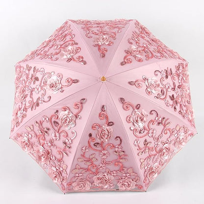 Honeystore Flower Lace Parasols for Wedding Party Lace Bridal Umbrella