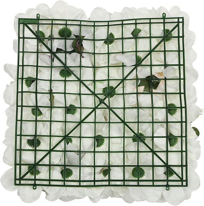3D Flower Wall Panel 12Pcs Artificial Flower Wall Background Silk Rose Mat for Wedding Wedding Decor Shop Photo Backdrop (Flower Type B)