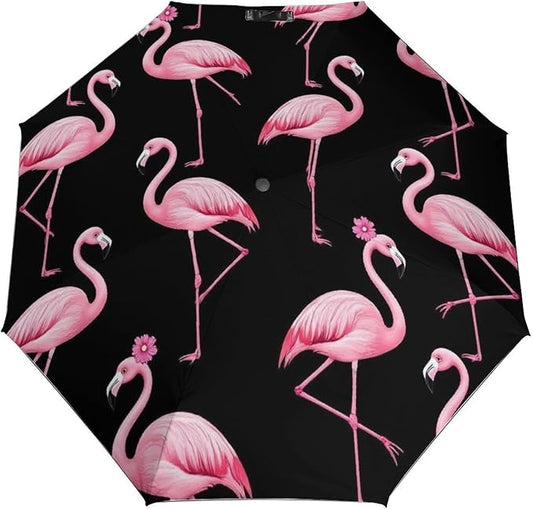 Fashion 3 Fold Sunny Rain Sunscreen Umbrella Portable Automatic Umbrella