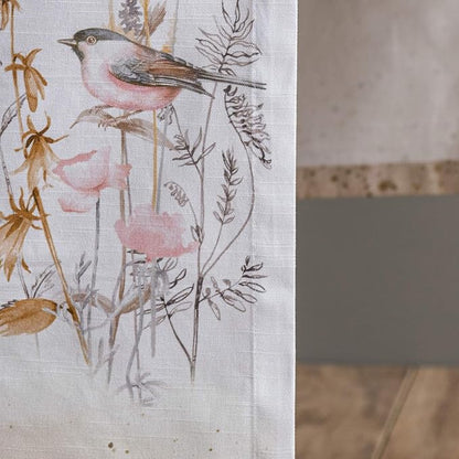 Maison d' Hermine Table runner 100% Cotton Single Layer Table Runners 72 inches long Decorative for Home Kitchen Dining Party Wedding Bridal Shower Spring Summer (Meadow Florals - Beige, 14.50" x 72")