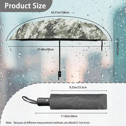 Umbrellas for Rain Lightweight Travel Umbrella 42" Canopy UV Protection Sun Umbrella Windproof Compact Umbrellas