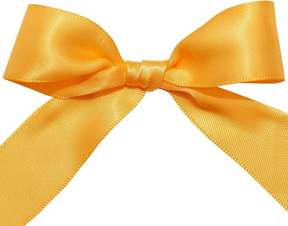 Morex Ribbon Double Face Satin Ribbon 7/8" X 50 YD Gold Ribbon for Gift Wrapping, Birthday Gift Cards, Satin Dress for Women, Silk Ribbons for Crafts, Wedding Gifts for Couple