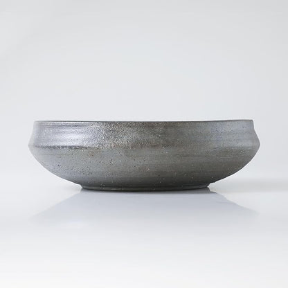 Wazakura Minoyaki Series Round Ikebana Flower Vase Made in Japan, Arrangement Pottery Supplies - Sumi