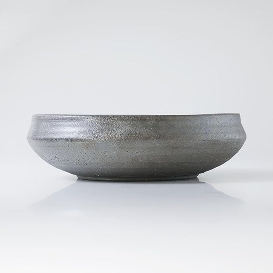 Wazakura Minoyaki Series Round Ikebana Flower Vase Made in Japan, Arrangement Pottery Supplies - Sumi