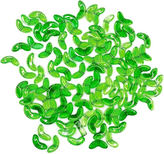 100PCS Tulip Leaves Acrylic Beads, Mini Green Leaf Beads for Tulip, Translucent Green Tulip Leafbud for Jewelry Making, Creative Leaves Beads for Earrings Bracelets Necklaces Lanyard DIY Handicrafts
