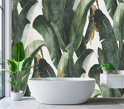 Cliouar-Green Plants, Agave Wall Mural Wallpaper Peel and Stick 160" x 114"