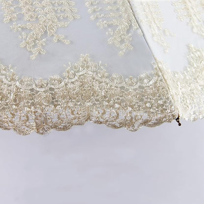 Honeystore Flower Lace Parasols for Wedding Party Lace Bridal Umbrella