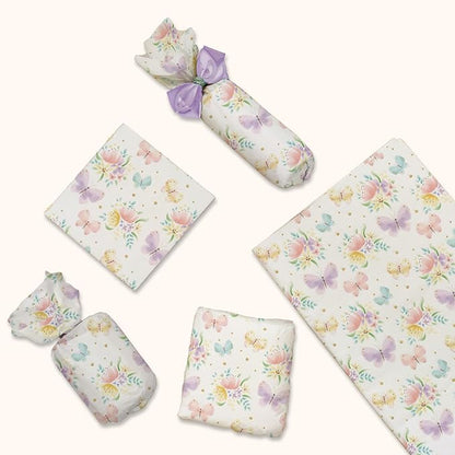 Pro Supply Global Butterflies Printed Tissue Paper for Gift Bags or Boxes and Wrapping - Spring Floral Bulk Decorative Art Tissue Paper for Packaging and Gifting | 24 Sheets 20" x 30"