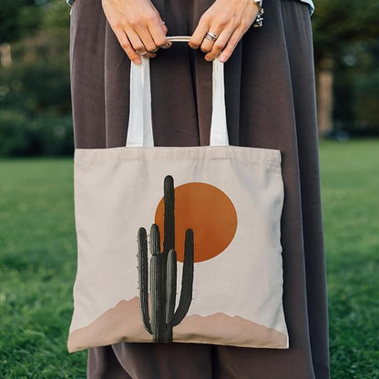 Flowers Tote Bag Gifts for Women, Canvas Aesthetic Reusable Grocery Bags Shopping Bags