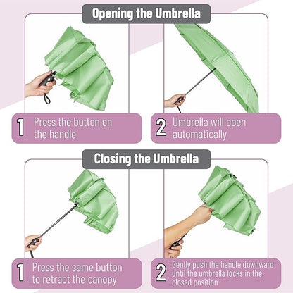 Mr. Pen- Windproof Travel Umbrella, Automatic Umbrellas for Rain, Compact