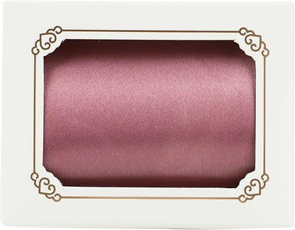 MEEDEE Mauve Satin 3 Inch Ribbon Lux Double Faced Satin Ribbon by 10 Yards Pink Silk Ribbons Rosy Mauve Wide Ribbons for Crafts, Christmas Tree Decoration, Flower Bouquet, Weddings