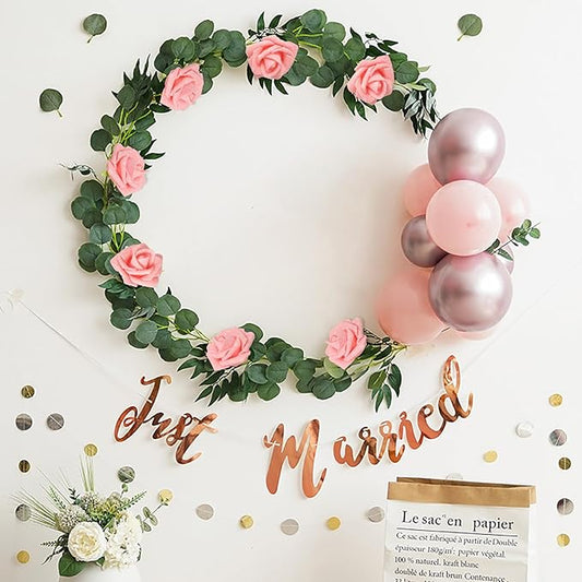 IPOPU Glitter Roses,25pcs Foam Glitter Roses Glitter Flowers Artificial Roses with Stem for DIY Wedding Bridal Bouquet Home Party Decoration(Peach)