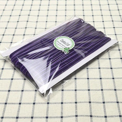 Chenkou Craft Violet 25 Yards 1/4" Velvet Ribbon Lots Bulk (Violet, 1/4"(6mm))