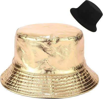 Malaxlx Unisex Bucket Hat Beach Sun Hat Aesthetic Fishing Hat for Men Women Teens, Reversible Double-Side-Wear