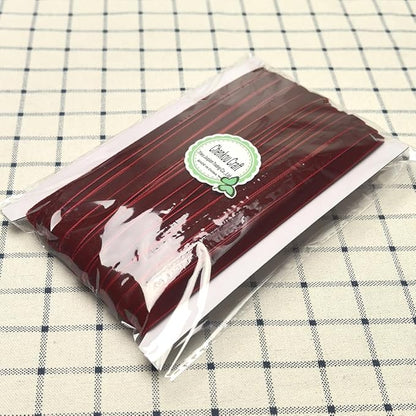 Chenkou Craft Dark Red 25 Yards 3/8" Velvet Ribbon Lots Bulk (Dark red, 3/8"(10mm))