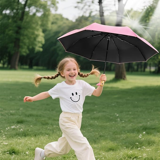 Cute Duck Handle Umbrella - Compact Travel Yellow Duck Head Umbrella for Adults and Girls