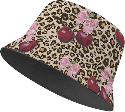 Bucket Hat for Women Men Unisex Sun Cap Packable Outdoor Fisherman Hat Headwear,Reversible Double-Side-Wear