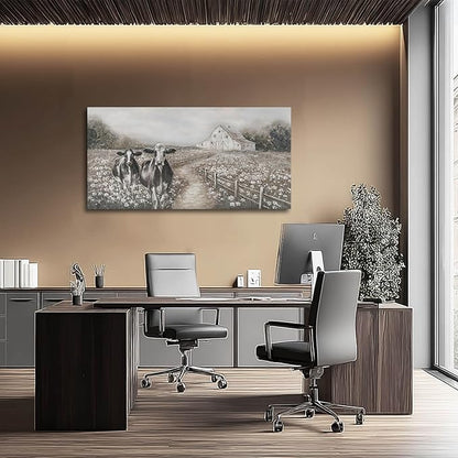 LEVERUP Animal Wall Pictures Spring Wall Decor for Bedroom Office Kitchen Nature Artwork 20x40 Inch Flower Pictures Wall Decorations