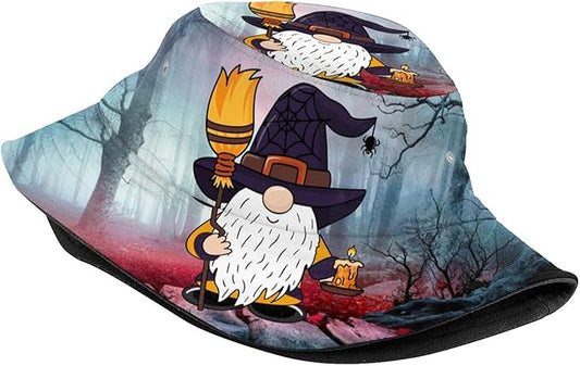 Bucket Hat for Women Men Funny Halloween Hats Packable Outdoor Fisherman Hats Caps Unisex