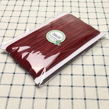 Chenkou Craft 25 Yards 3/8" Christmas Red Velvet Ribbon Total 30 Colors Assorted Lots Bulk (Red, 3/8"(10mm))