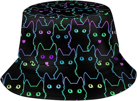 Bucket Hat for Women Men Funny Halloween Hats Packable Outdoor Fisherman Hats Caps Unisex