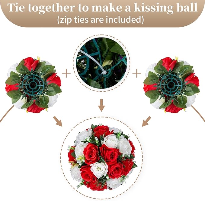 Sziqiqi Artificial Flowers Silk Rose Flowers for Wedding Centerpiece Party Birthday Anniversary Floral Arrangement Decorations