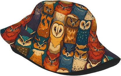 Rustic Autumn Cows and Pumpkins Bucket Hat Novelty Sun Hats Trendy Fisherman Cap for Men and Women