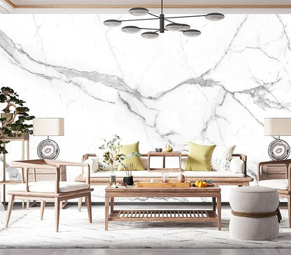 Cliouar-White Statue Marble Texture Background Mural Wallpaper Peel and Stick 90" x 67"