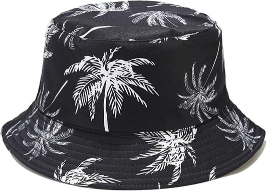 Bucket Hat for Women Men, Cotton Reversible Double Side Wear Sun Hats Beach Fisherman Hat