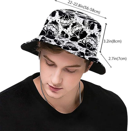 Bucket Hat for Women Men Funny Halloween Hats Packable Outdoor Fisherman Hats Caps Unisex