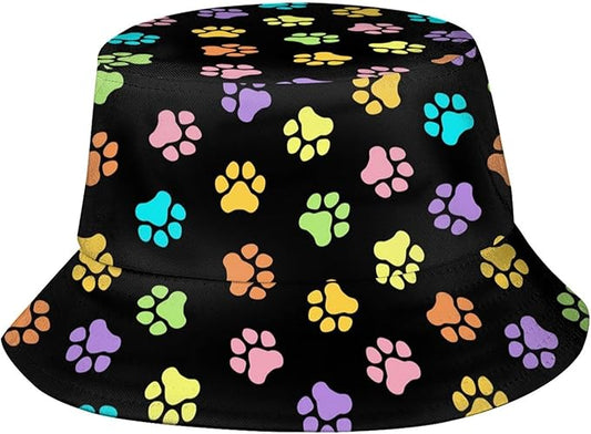 Bucket Hat for Women Men, Summer Print Hat Travel Packable Sun Cap Outdoor Hat for Women and Men