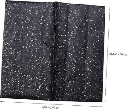 GALPADA 10Pcs Metallic Dot Pattern Flower Wrapping Paper for DIY Bouquets and Packaging Floral Paper for Christmas Birthday Wedding Crafts and Seasonal Presents