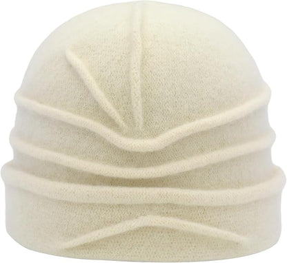 ZLYC Women Wool Cloche Bucket Hat 1920s Vintage Dress Winter Hats with Flower Accent