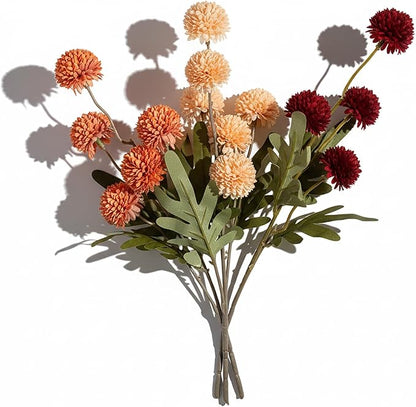 Artificial Hydrangea Flowers Fake Hydrangeas Faux Flowers Bouquet Artificial Plants for Wedding Home Office Decor Excluding vases-（Mixed 10 PCS）