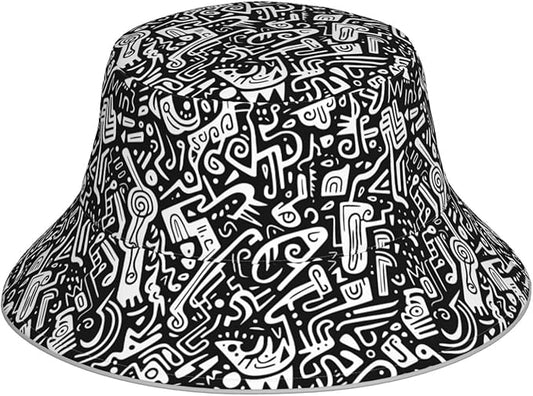 Bucket Hat Beach Summer Sun Hat Reversible Fisherman Hats Double Sided Wearing for Women Men Boys Girls