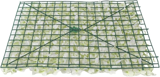 10Pcs Artificial Flower Wall Panel, 15.7" x 23.6" Decorative Hydrangea Flower Panels Wall for Home Party Wedding Christmas Festival Photo Backgdrop Decor