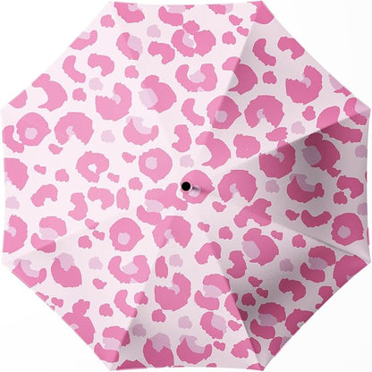 Small Compact Travel Automatic Folding Umbrella for Women, Portable Lightweight, Rain, Wind, UV Sun Shade