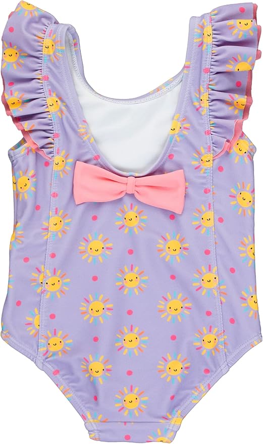 RuffleButts® Baby/Toddler Girls Ruffle Strap One Piece Swimsuit w/UPF 50+ Sun Protection