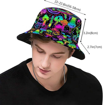 Bucket Hat for Women Men Funny Halloween Hats Packable Outdoor Fisherman Hats Caps Unisex