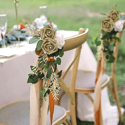 IPOPU Gold Roses,25PCS Glitter Roses Bouquet Gold Artificial Roses with Crystal for Christmas Wedding Bouquet Home Party Decoration(Gold)
