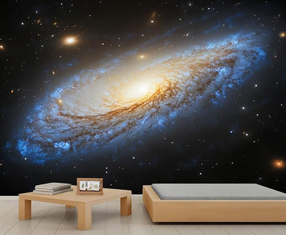 Spiral Galaxy Wall Mural, Outer Space 3D Wall Murals, Universe Wallpaper Mural, for Living Room Bedroom Large Wallpaper Indoor Decor 118" W x 82.6 "H